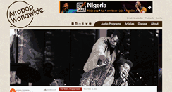 Desktop Screenshot of afropop.org