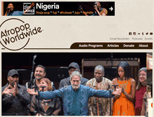 Tablet Screenshot of afropop.org